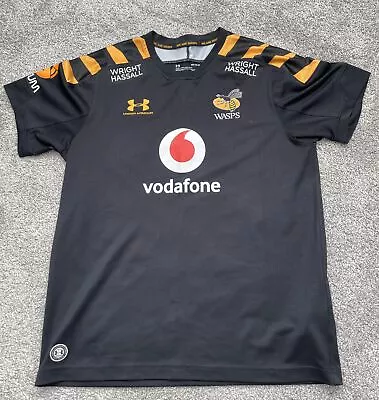 WASPS OFFICIAL REPLICA RUGBY SHIRT - Medium • £7.99