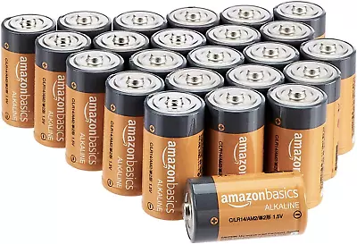 4 Pack To 24 Pack C Cell Alkaline All-Purpose Batteries 1.5 Volt 5 Year • $12.54