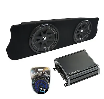 1994-2004 Ford Mustang Coupe Kicker Comp C10 Dual 10  Custom Sub Box & CXA800.1 • $495.95