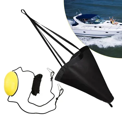 $62.12 • Buy 53  PVC Drift Sock Sea Anchor Drogue Suit Fits 26-30'' Boat W/385  Tow Rope Line