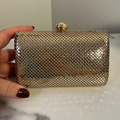 Aqua Gold Mesh Minaudiere Bloomingdale’s  • $40