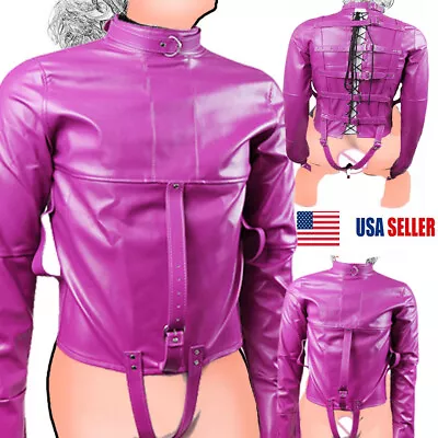 $33.99 • Buy Unisex Armbinder Straight Jacket Straitjacket Asylum Restraint Body Harness US