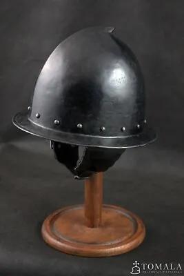 Medieval Knight Cabasset Infantry Steel Spanish Morion Helmet With Stand Helmet • $120