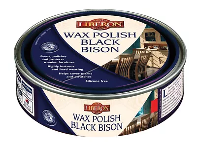 Liberon 069973 Wax Polish Black Bison Tudor Oak 500ml • £15.92