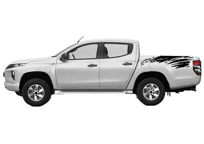 Graphics Mud Splash Stripe Sticker For Mitsubishi L200 Triton Trunk Side Decals • $53.57