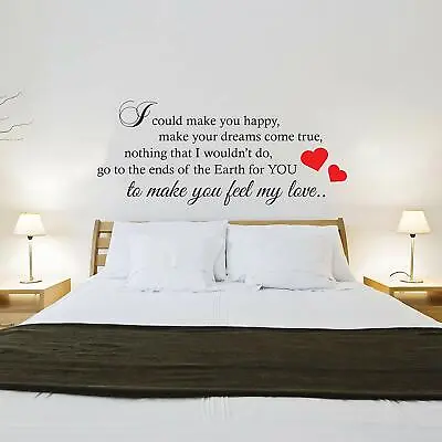 Adele Lyrics – Make You Feel My Love  Wall Art Sticker Vinyl DECAL DECOR • £12.24