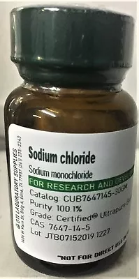 Sodium Chloride Certified® Ultrapure BioReagent 30g        • $38.58