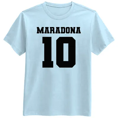 Maradona 10 Diego Maradona Football Player Argentina Sport T Shirt Tee Gift New • $19.98