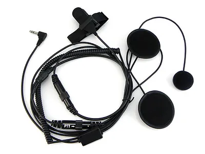 Motorcycle Helmet Headset For Motorola 2-Way Radio T5428 T6200 T6500 T5720 T5820 • $14.17