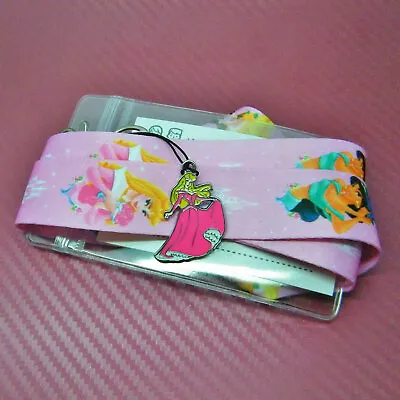 £4.50 • Buy Disney Inspired Cartoon Princess Aurora Lanyard Card Holder Charm Safety Clip