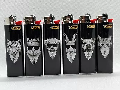 5 X BIC Cool Animals SLIM LIGHTERS  (Made In France) • $11.80