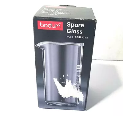 £27.35 • Buy Bodum Spare Glass Carafe For Kenya Press Coffee Maker Borosilicate 3 Cup, 12 Oz
