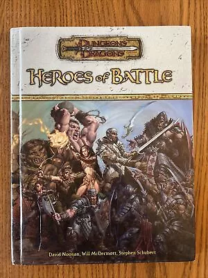 HEROES Of BATTLE Dungeons And Dragons 3.5 3rd Edition D&D 3.5 2005 • $49