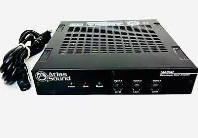 Atlas Sound MA60G COMMERCIAL￼ MIXER AMPLIFIER Rack Mountable Auto Switching EUC • $54.88