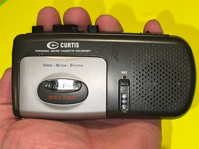 £12.17 • Buy Vintage Microcassette Recorder CURTIS RS-62B Voice Activated, Tape Player