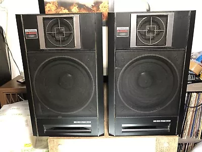 Vintage Pioneer S-500X 90 W Speakers Black Japan • $175