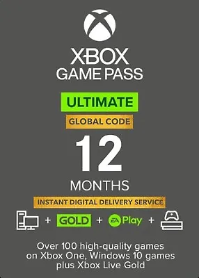 Xbox Game Pass Ultimate 12 Month Code - Global Access • $186.49
