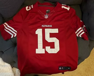 Nike Michael Crabtree Jersey San Francisco 49ers Home Red Men's Medium  • $30