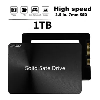 $48.99 • Buy 1TB/500GB 3D SSD SATA 2.5 Inch Internal Solid State Drive For Laptop Desktop 7mm
