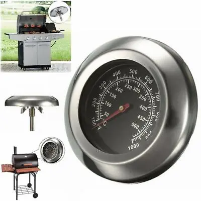 Temperature Thermometer Gauge | Barbecue BBQ Grill Pit Thermostat Smoker HOT • $4.07