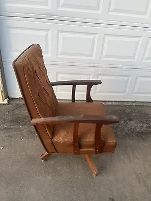 Vintage Mid Century 60s 70s Swivel Rocker Lounge Chair • $399.99