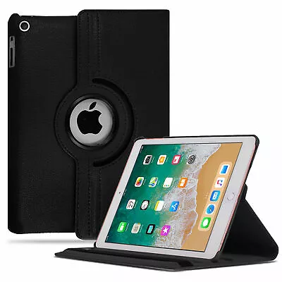 Leather 360 Rotating Smart Case Cover For IPad 8th 7th 6th 5th Air Mini 1 2 3 4 • £4.99