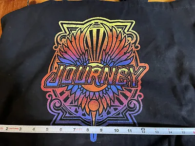 Journey Band Tour Promotional Black Canvas Tote Bag Album Graphic Looks Good • $10