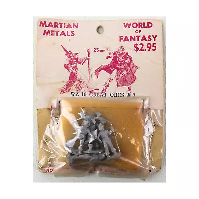 Martian Metals World Of Fantasy Mini 25mm Great Orcs #2 Pack New • $33.95