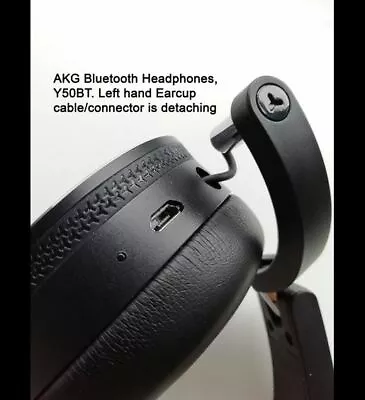 AKG Wireless Bluetooth Headphones - Y50bt C50bt - REPAIR SERVICE For Loose Ear • £20.99