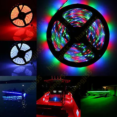 RGB LED Boat Light Deck Waterproof 12V Bow Trailer Pontoon Lights Strip Marine • $16.27