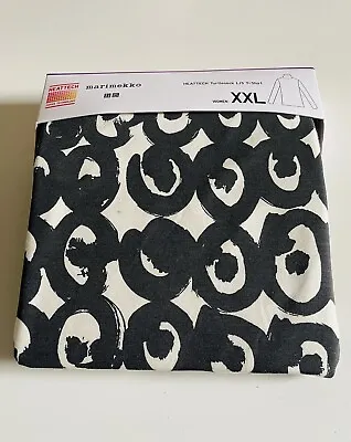 Marimekko X Uniqlo Heattech Women’s Black Swirls Thermal Roll Neck Top XXL UK 18 • £34.99