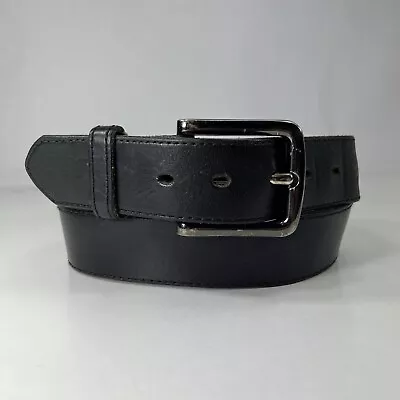 Black Genuine Leather Work Belt - Men's Size 40/100 • $11.20