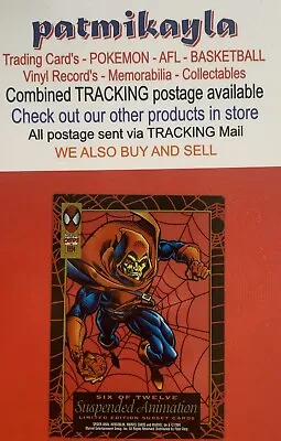 1994 Marvel Masterpieces One Of Twelve Suspended Animation Cards  Card • $25