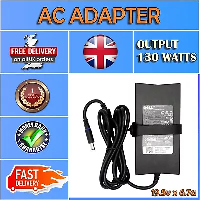 For Dell Part No # 331-5817 19.5V 6.7A Power Supply Adapter PA13 PA4E 7.4mmX5mm • £33.25