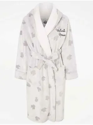 Disney Minnie Mouse Size L (16-18) Fleece Hooded Dressing Gown Lovely Gift • £19.99