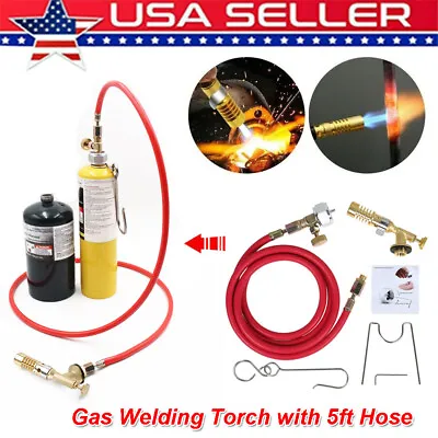 MAPP MAP-Pro Propane Gas Welding Torch Plumbing Soldering Brazing With 1.6M Hose • $18.21