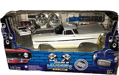 Die Cast Car Model Kit 59 El Camino 1:64 :18 White NIB Build It Muscle Machines • $72.43