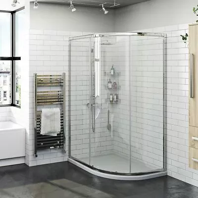 Orchard 6mm One Door Offset Quadrant Shower Enclosure 900 X 760 • £189