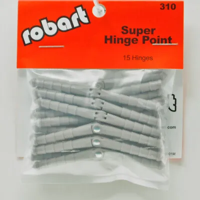 Robart Manufacturing RC Airplane Super Hinge Point Hinges 3/16 (15) 310 ROB310 • $24.95