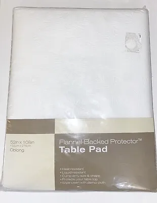 Elrene Home Flannel Backed Protector Table Pad  52 X 108” • $35