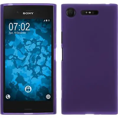 $7.04 • Buy Silicone Case For Sony Xperia XZ1 Matt Purple Cover