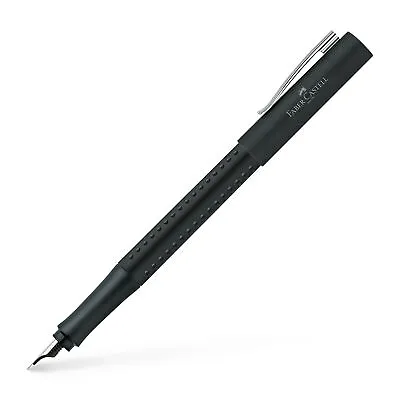 Faber-Castell Grip 2011 Fountain Pen - Black - Medium Point  140901 - New • $20