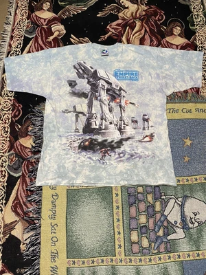 $390 • Buy VINTAGE Star Wars Shirt Liquid Blue Empire Strikes Back Mens XL