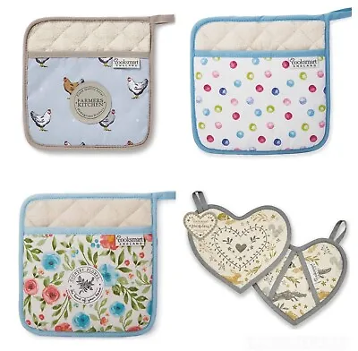 Cooksmart Kitchen Collection Quilted Heat Protection Pot Holders UK Seller • £4.99