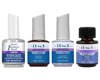 IBD-LED/UV Intense Seal Dehydrate Natural Nail Primer & LED/UV Bonde -0.5 Each • $32.17