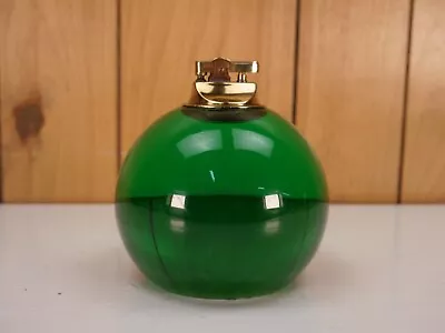 Vintage Large Lucite MCM Green Globe Orb Table Lighter • $75