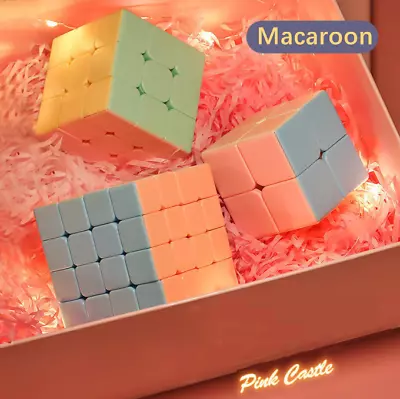 2-5 Level Macaron Color Cube Magic Puzzle Pyraminx Maple Leafs Rubik Kids Gift • $10.89