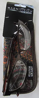 MAGNIVISION Core READING GLASSES With Case NEW W/ Tag +1.00 1016312-100 • $8.98