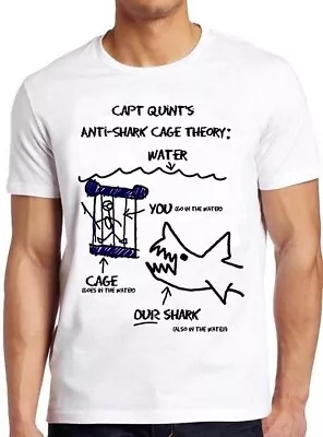 Jaws Paws Capt Quints Anti Shark Cage Theory Water Funny Gift Tee T Shirt C1096 • £6.35