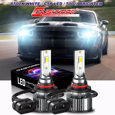 LED Headlight Bulbs 40000Lumens Kit 9012 High Low Beam Super Bright White 6500K • $26.99